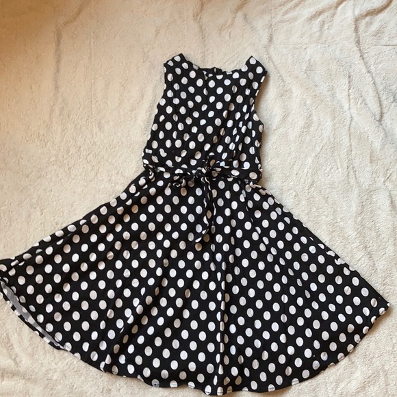 Retro polka dot swing dress - Picture 3 of 5